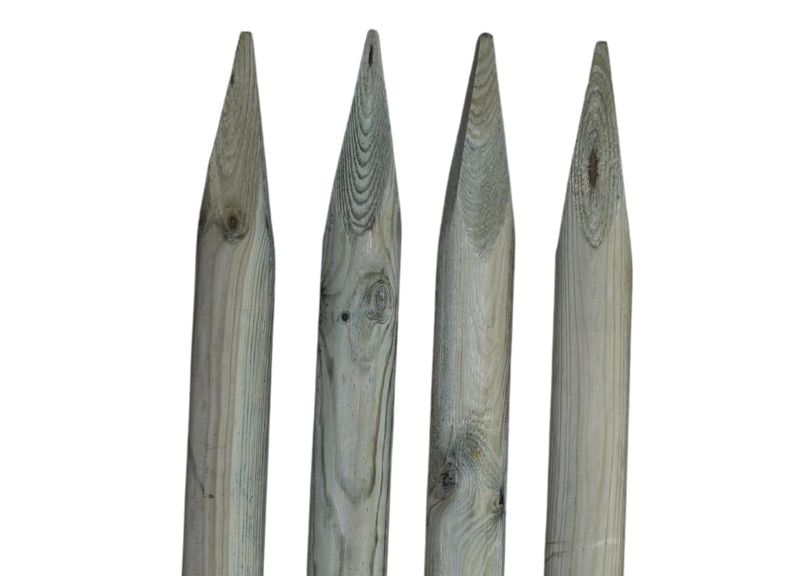Palisada Drewniana Timbermik 220 cm Impregnowane Drewno Sosnowe 7 cm 4 szt.