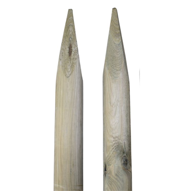 Palisada Drewniana Timbermik 240 cm Impregnowane Drewno Sosnowe 8 cm 2 szt.