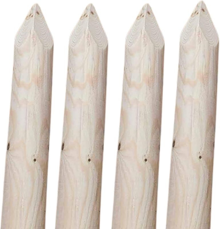 Palisada Drewniana Timbermik 60 cm Drewno Sosnowe 8 cm 4 szt.