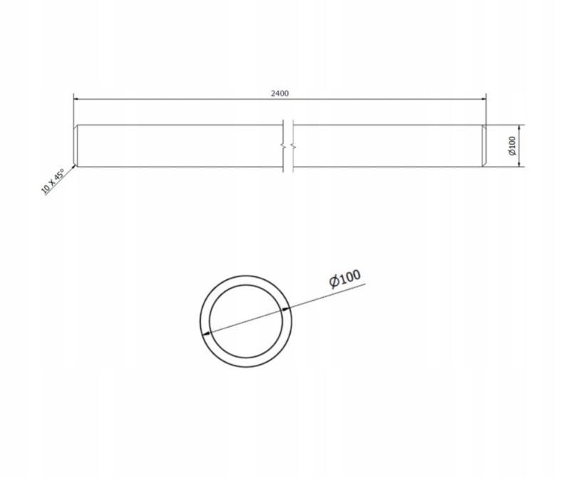 Palisada faza/faza Roma 10x240 cm 1szt.