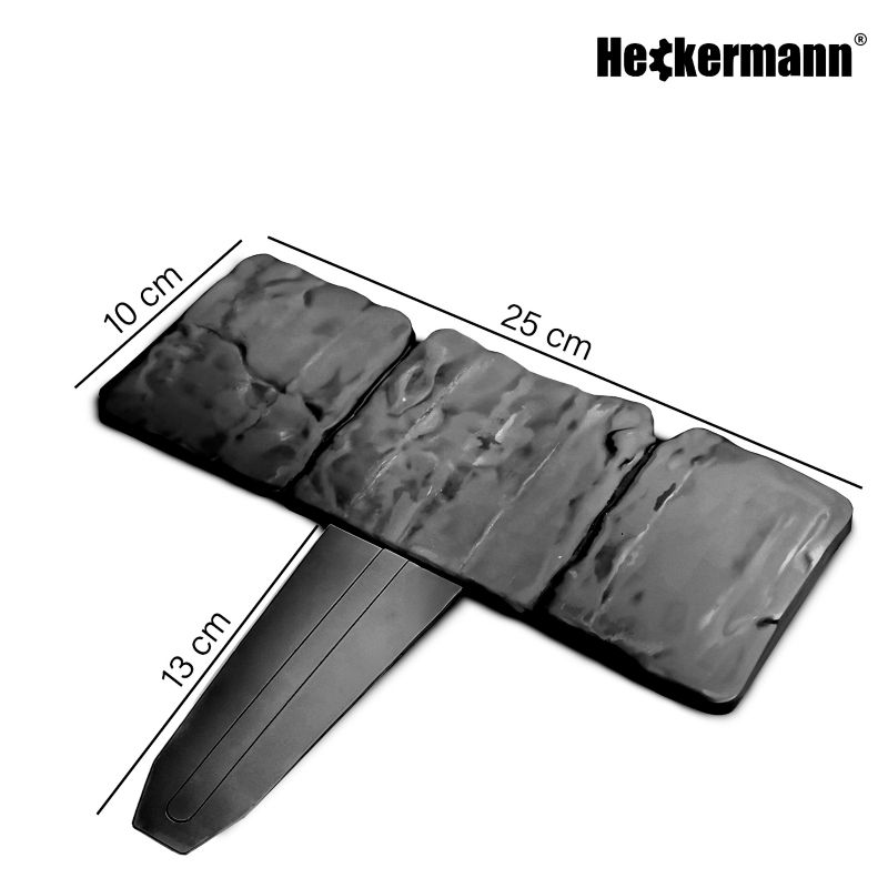 Palisada ogrodowa Obrzeże trawnikowe Heckermann Ciemnoszare 10x25cm 10szt