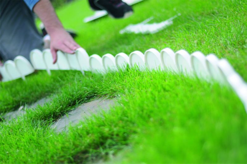 Palisada ogrodowa płotek obrzeże Prosperplast fale IKRA Brązowy 1szt