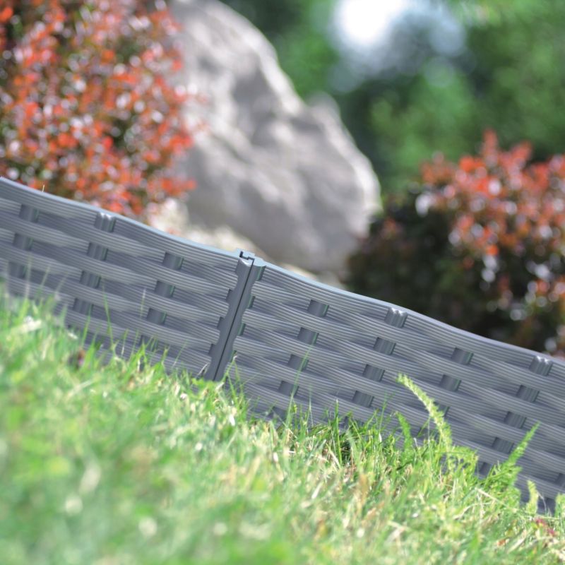 Palisada ogrodowa płotek obrzeże Prosperplast rattan IBRA Brązowy 1szt