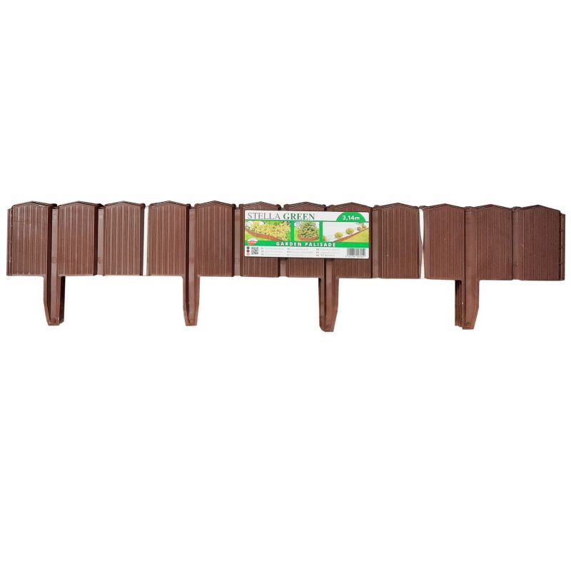 Palisada ogrodowa Stella brązowa box 5szt.78,5cm 392,5 cm 5 szt.