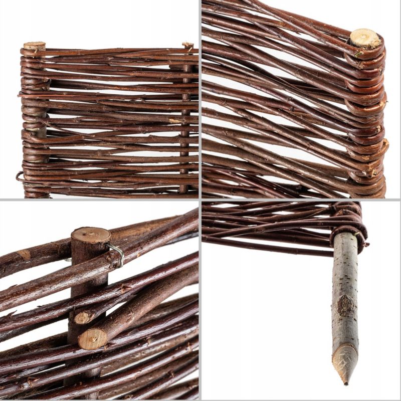 Palisada Wiklinowa KADAX Płotek 100x30cm Obrzeże 10szt