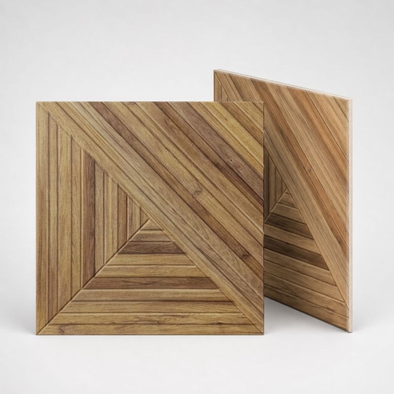 Panel Akustyczny Light Timber  60x60 cm -STYLER - panele ścienne 2 szt.