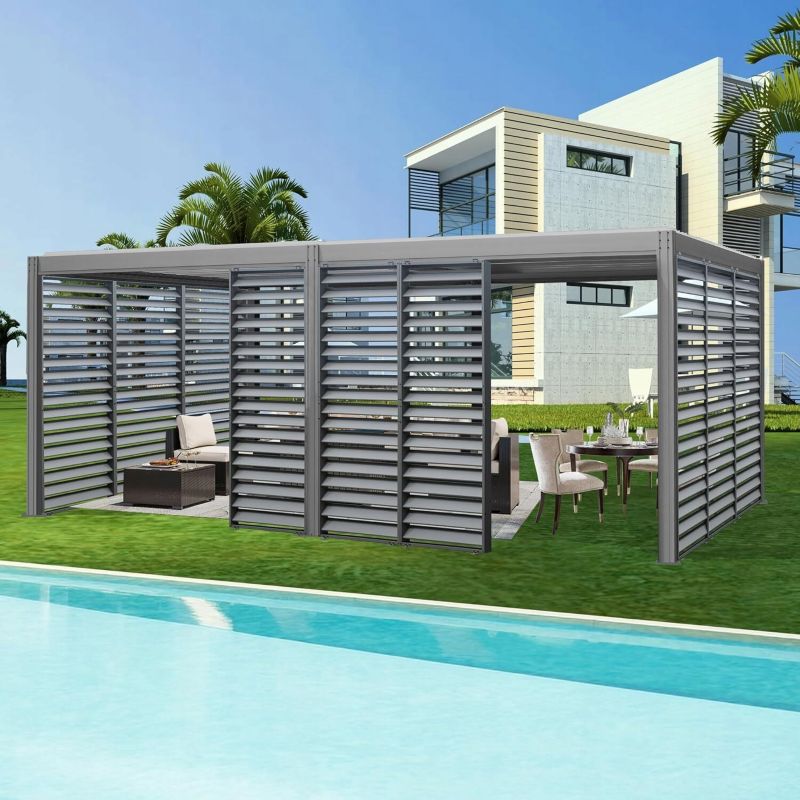 Panel Żaluzjowy Corciano poziomy 89.5x216 Antracyt Aluminium 1szt.