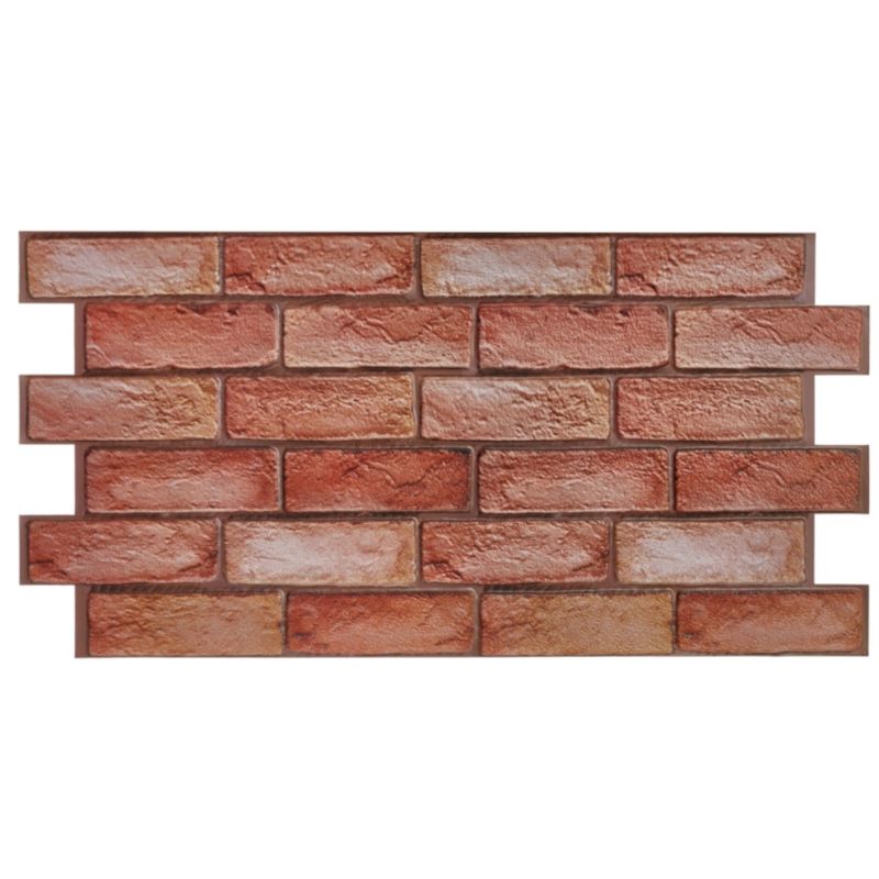 Panel BoHome Ścienny 3D Czerwona Cegła Samoprzylepny Dekoracyjny PCV Wzór Loft Industrialny 96x48 cm do Salonu Kuchni Baru 1 szt.