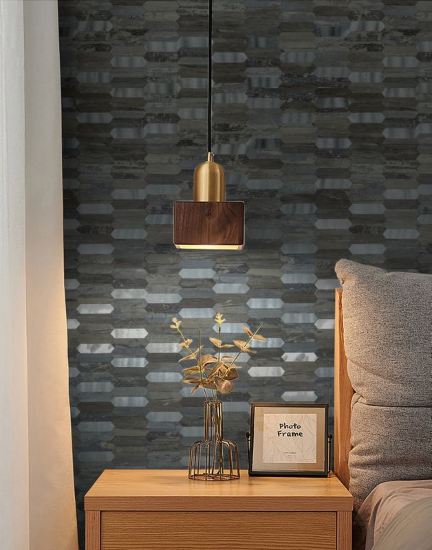 Panel ścienny samoprzylepny dekoracyjny MaxStone naklejka PCV Wood/Silver 1 szt.