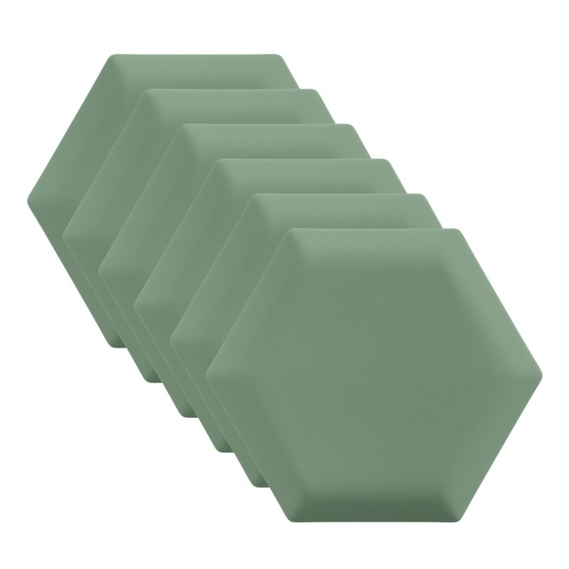 Panel ścienny tapicerowany Marbet Design SOFTLINE HEX 15 cm RIVIERA34 miętowy x6 szt.
