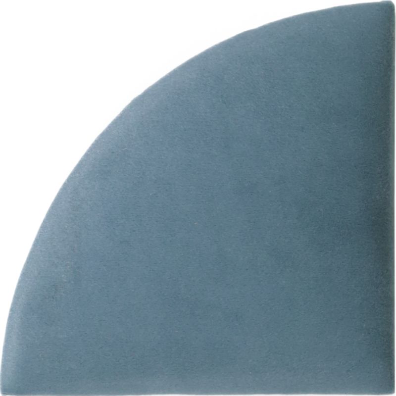 Panel ścienny tapicerowany Max-Stone 1/4 Koła 15cm niebieski Matt Velvet 73 1 szt.