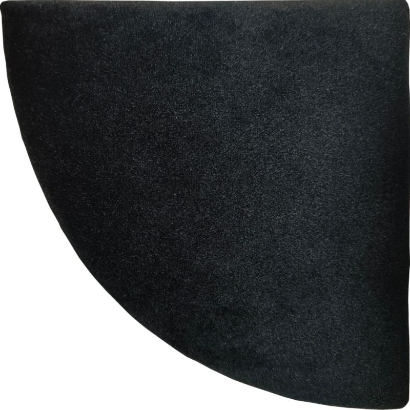 Panel ścienny tapicerowany Max-Stone 1/4 Koła 30 cm czarny matt 1 szt.