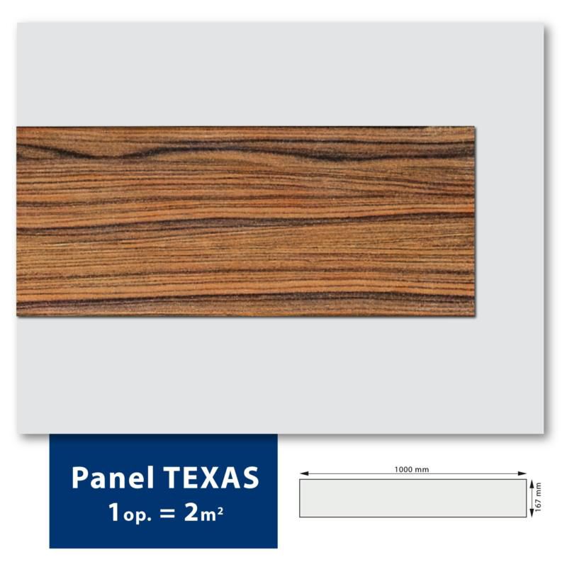 Panel dekoracyjny ścienny Homeandme DESKA TEXAS 100x17 cm Brązowy Polistyren XPS 6 szt. / 1,02 m2