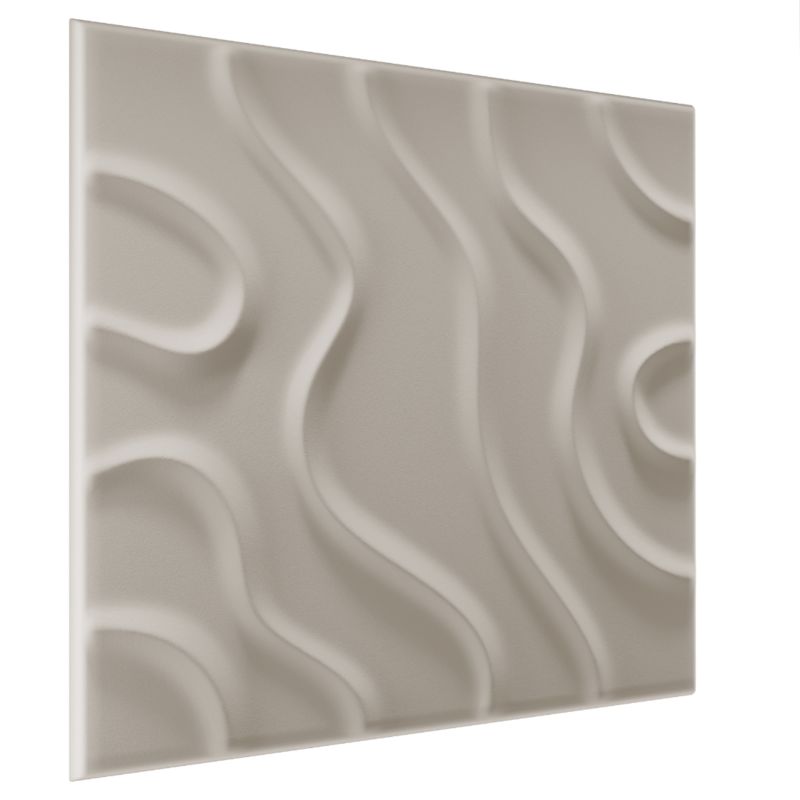 Panel dekoracyjny ścienny Marbet Design XPS 3D LINE FLOW 50x50 cm cashmere 8 szt.