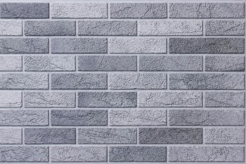 Panel dekoracyjny ścienny PVC 3D Homeandme Cegła Szara 98x48,5 cm wodoodporny 1 szt