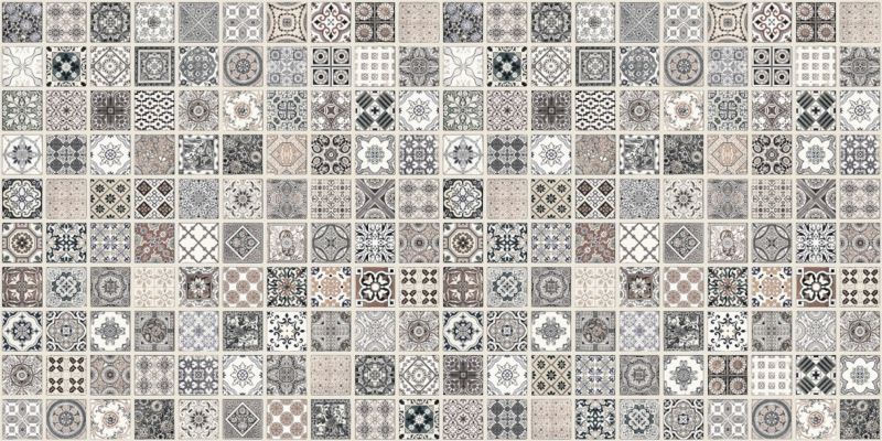 Panel dekoracyjny ścienny PVC 3D Homeandme Płytka Midi Mix 98x48,5 cm wodoodporny 1 szt