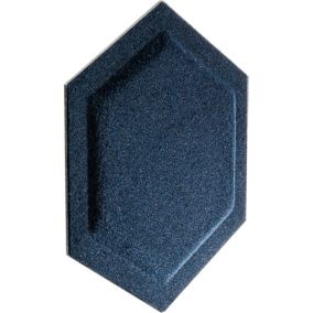 Panel dekoracyjny Decosa 30 x 26 cm filcowy heksagon granatowy