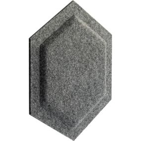 Panel dekoracyjny Decosa 30 x 26 cm filcowy heksagon szary
