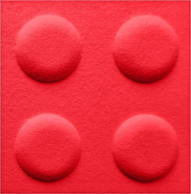 Panel dekoracyjny Decosa 30 x 30 cm filcowy klocek czerwony