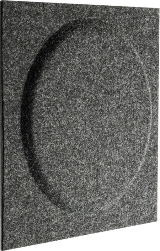 Panel dekoracyjny Decosa 30 x 30 cm filcowy koło kwadrat grafitowy