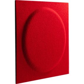 Panel dekoracyjny Decosa 30 x 30 cm filcowy koło kwadrat malinowy