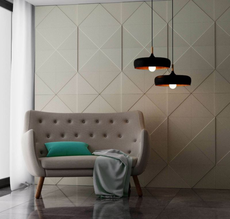Panel dekoracyjny Decosa 3D Słomki 50 x 50 cm