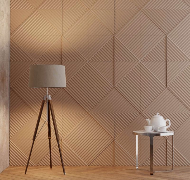 Panel dekoracyjny Decosa 3D Słomki 50 x 50 cm