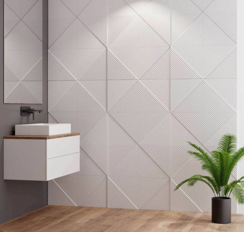 Panel dekoracyjny Decosa 3D Słomki 50 x 50 cm
