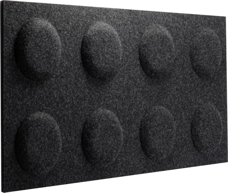 Panel dekoracyjny Decosa 60 x 30 cm filcowy klocek grafitowy