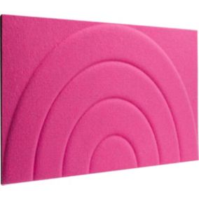 Panel dekoracyjny Decosa 60 x 30 filcowy tarcza różowy 2 szt.