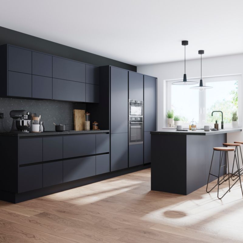 Panel do szafki dolnej GoodHome Stevia / Garcinia Innovo 34 x 59,5 cm blue mat