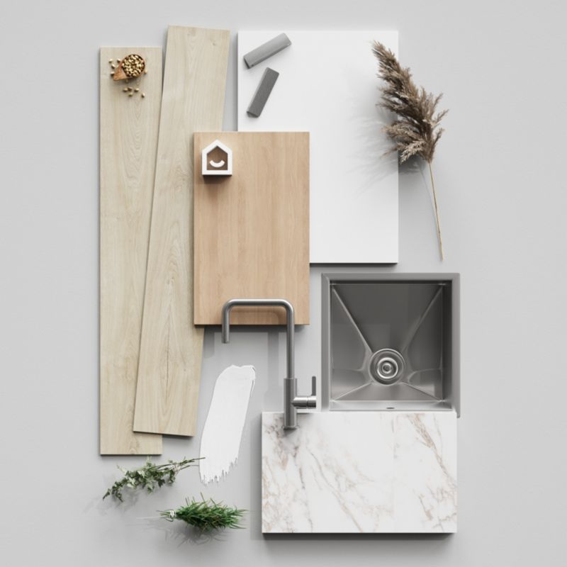 Panel do szafki kuchennej GoodHome Stevia 57 x 72 cm biały mat prawy