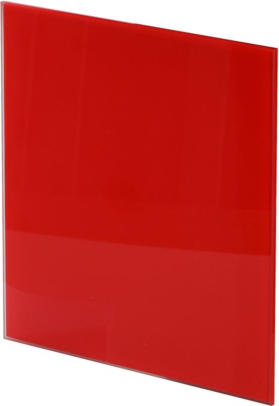 Panel do wentylatora Awenta Trax Glass fi 125 mm czerwony