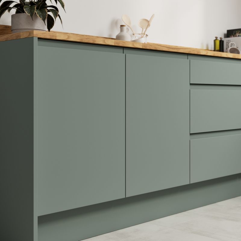 Panel dolny GoodHome Garcinia 87 x 59 cm green