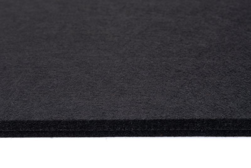 Panel filcowy ścienny dekoracyjny Multidecor Felly  40 x 40 cm  9 mm kwadrat gładki czarny 2 szt.
