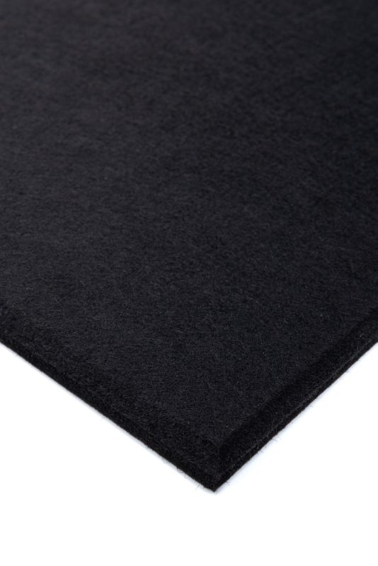 Panel filcowy ścienny dekoracyjny Multidecor Felly  40 x 40 cm  9 mm kwadrat gładki czarny 2 szt.