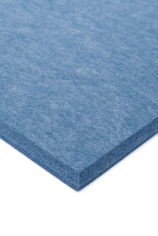Panel filcowy ścienny dekoracyjny Multidecor Felly  40 x 40 cm  9 mm kwadrat gładki niebieski 2 szt.