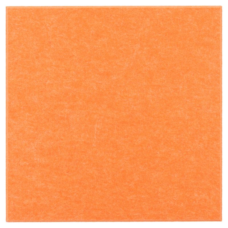 Panel filcowy ścienny dekoracyjny Multidecor Felly  40 x 40 cm  9 mm kwadrat gładki pomarańczowy 2 szt.