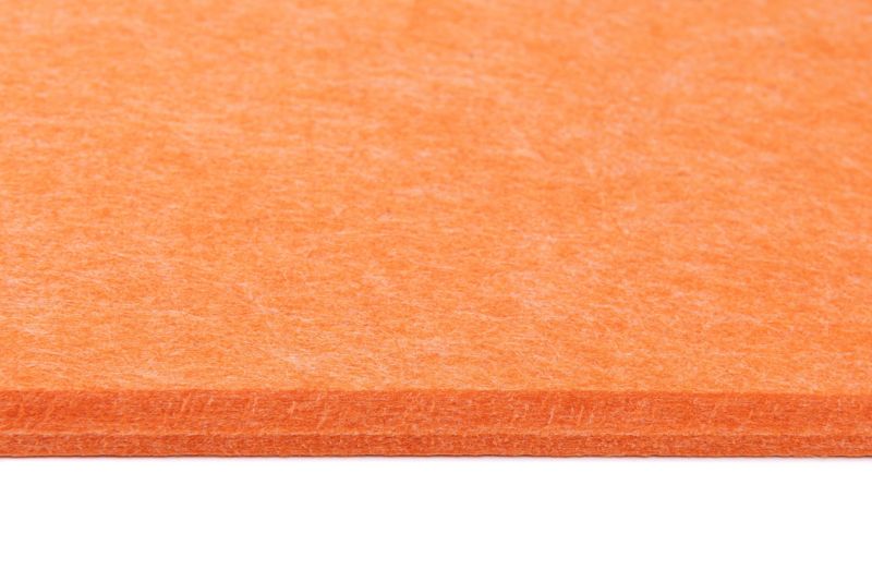 Panel filcowy ścienny dekoracyjny Multidecor Felly  40 x 40 cm  9 mm kwadrat gładki pomarańczowy 2 szt.