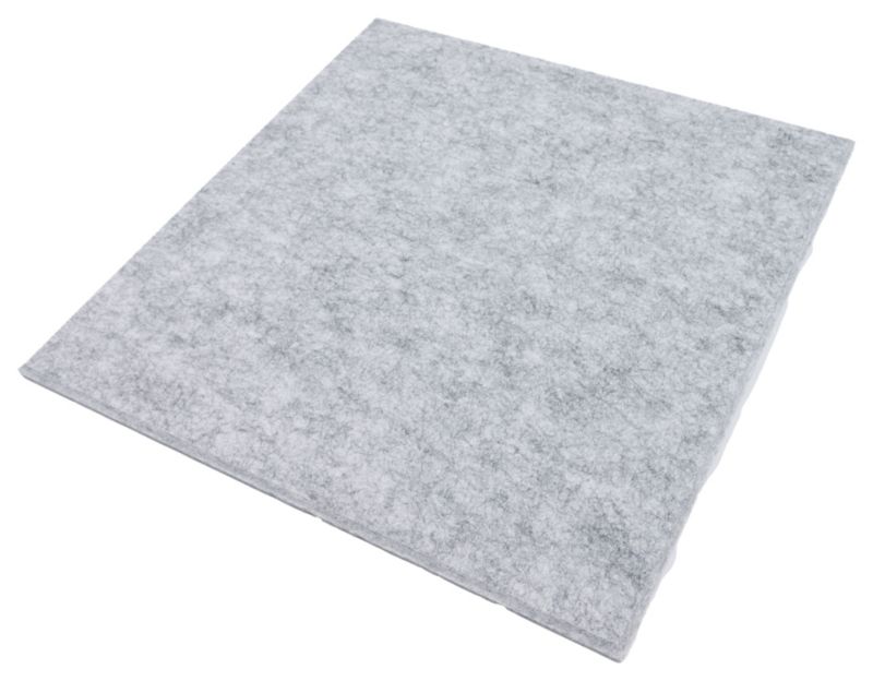 Panel filcowy ścienny dekoracyjny Multidecor Felly  40 x 40 cm  9 mm kwadrat gładki szary 2 szt.