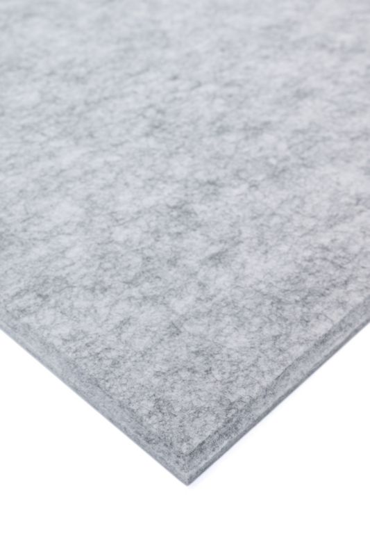 Panel filcowy ścienny dekoracyjny Multidecor Felly  40 x 40 cm  9 mm kwadrat gładki szary 2 szt.