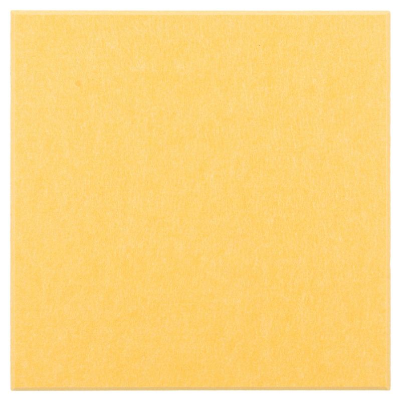 Panel filcowy ścienny dekoracyjny Multidecor Felly  40 x 40 cm  9 mm kwadrat gładki żółty 2 szt.