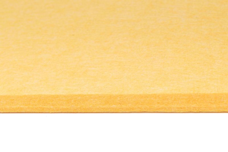 Panel filcowy ścienny dekoracyjny Multidecor Felly  40 x 40 cm  9 mm kwadrat gładki żółty 2 szt.