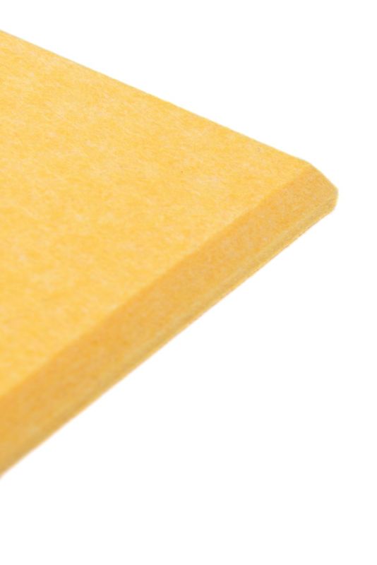 Panel filcowy ścienny dekoracyjny Multidecor Felly  40 x 40 cm  9 mm kwadrat gładki żółty 2 szt.