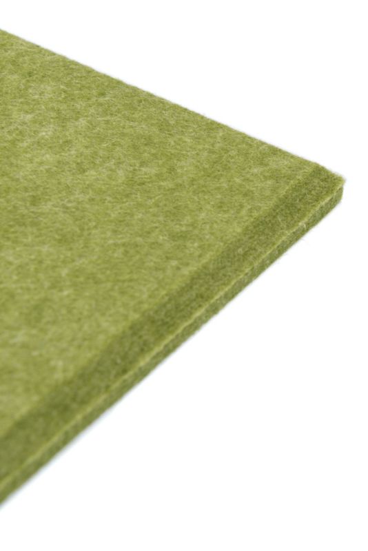 Panel filcowy ścienny dekoracyjny Multidecor Felly  40 x 40 cm  9 mm kwadrat gładki zielony 2 szt.