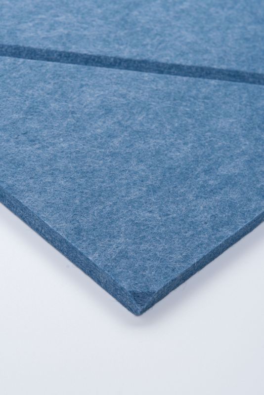 Panel filcowy ścienny dekoracyjny Multidecor Felly  40 x 40 cm  9 mm kwadrat ryflowany niebieski 2 szt.