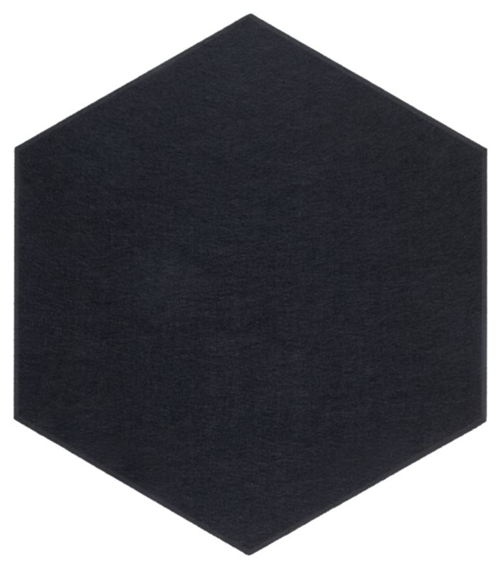 Panel filcowy ścienny dekoracyjny Multidecor Felly  40 x 46 cm  9 mm heksagon gładki czarny 2szt.