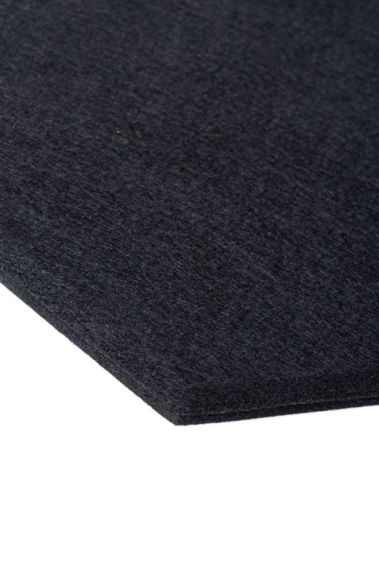 Panel filcowy ścienny dekoracyjny Multidecor Felly  40 x 46 cm  9 mm heksagon gładki czarny 2szt.