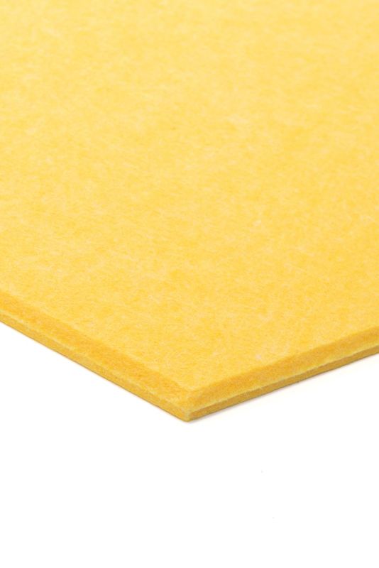 Panel filcowy ścienny dekoracyjny Multidecor Felly  40 x 46 cm  9 mm heksagon gładki żółty 2 szt.