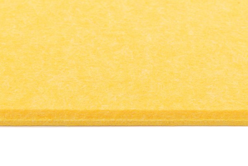 Panel filcowy ścienny dekoracyjny Multidecor Felly  40 x 46 cm  9 mm heksagon gładki żółty 2 szt.
